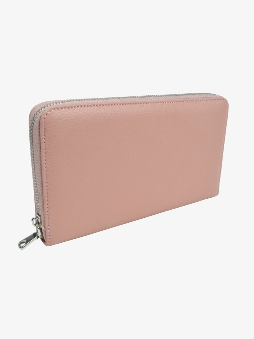 Zip-around Clutch, Pink, 8.25"